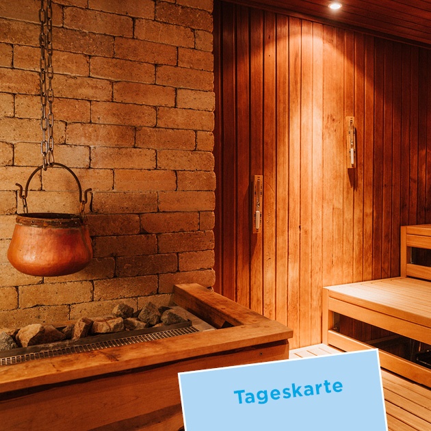 Das Foto zeigt unsere Kräutersauna von innen