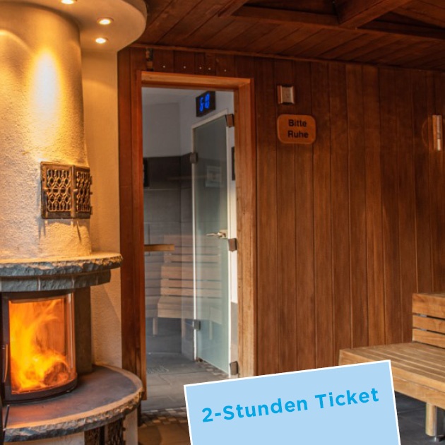 Das Foto zeigt unsere Kaminsauna von innen
