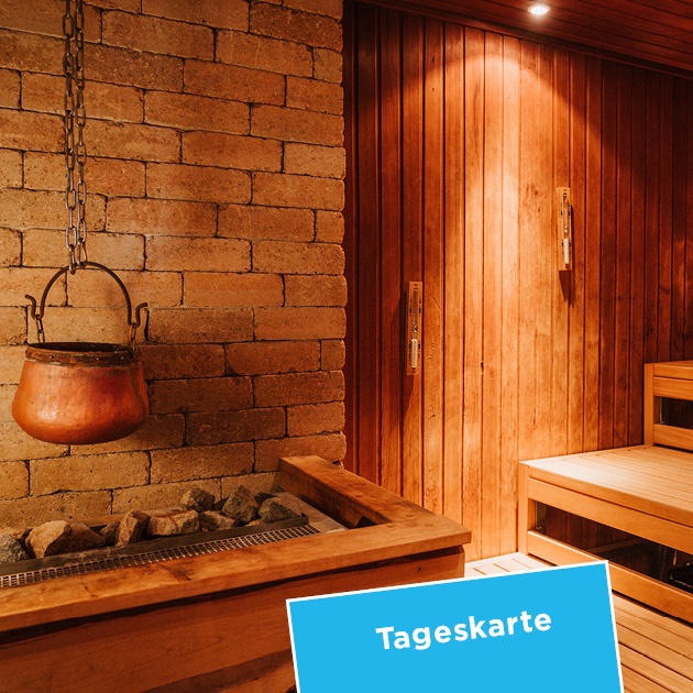 Das Foto zeigt unsere Kräutersauna von innen
